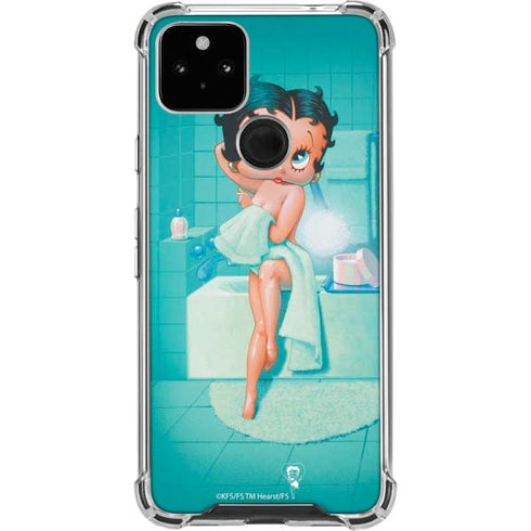 Betty Boop Bathing Google Pixel 5a 5G Clear Case